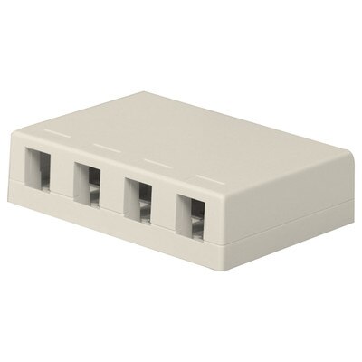 On-Q/Legrand Keystone Surface-Mount Box, 4-Port
